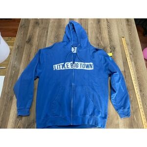 Little Big Town Hoodie, Women's Size XL, Blue, Full Zip, The Breakers Tour